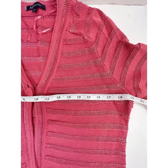 Vintage Anne Klein Womens 3/4 Sleeve One Button Cardigan with Inner & Sweater Pi - Picture 11 of 16